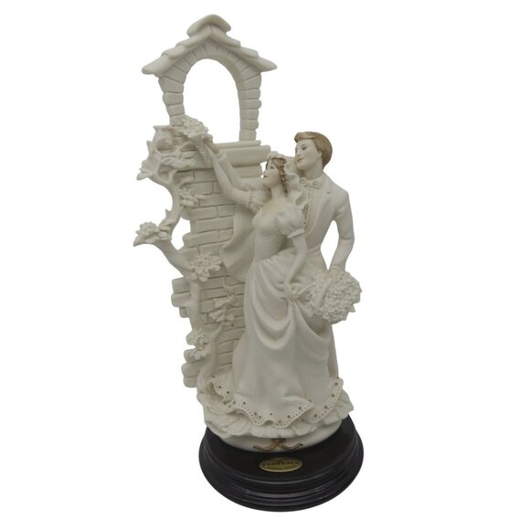 Giuseppe ARMANI WEDDING Couple Figurine 0201F Love in Bloom 1992 Boxed 11" VTG - Picture 1 of 11